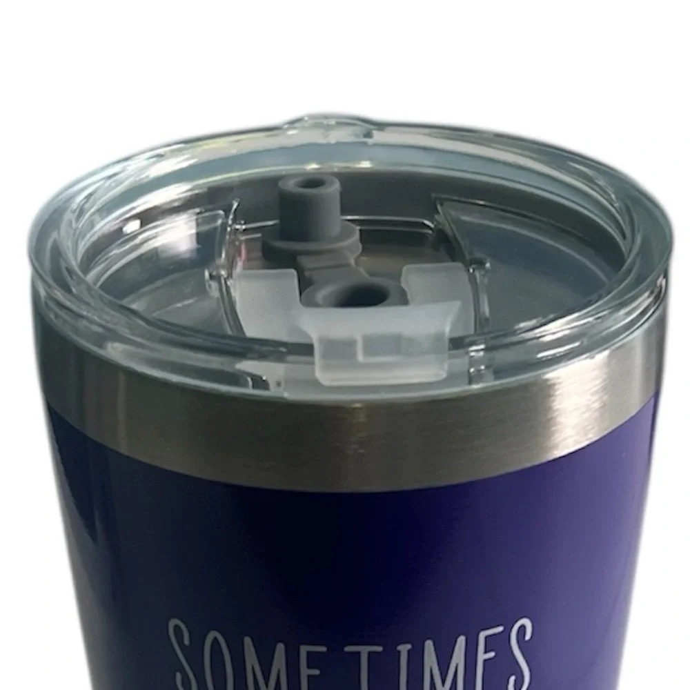 Motivational Purple Tumbler